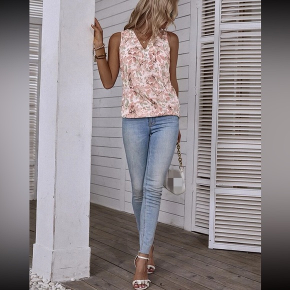 Boho floral print chiffon blouse - Picture 4 of 7